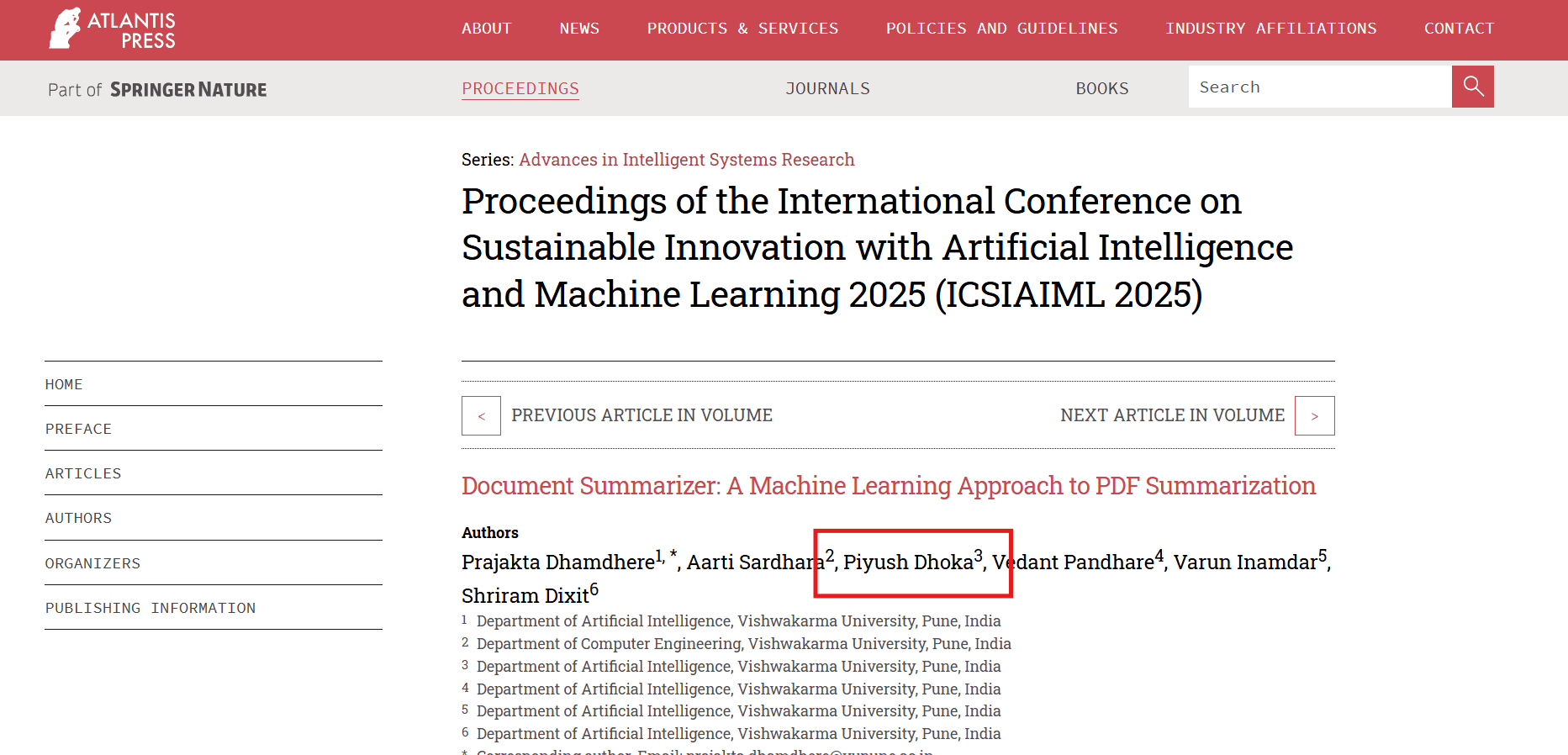 Research papers so far